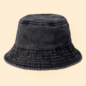 Black Denim Bucket Hat